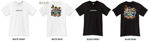 JEFBOT T-Shirt Lineup